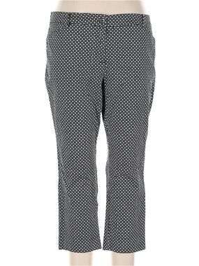 New York & Company Black and White Geo Crop Pants